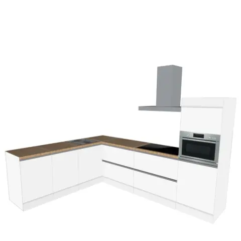 Kuuushann様　135 グレー3 アイボリー2 レースあり Cubiqz - Kartonnen keukens model 2-in-1 reversible,hoek keukens