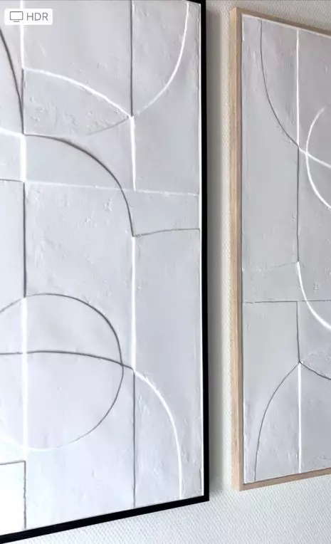 open haard lid dichtbij Unieke Reliëf Wanddecoratie (geprint) - Wand Kunst paneel 3D