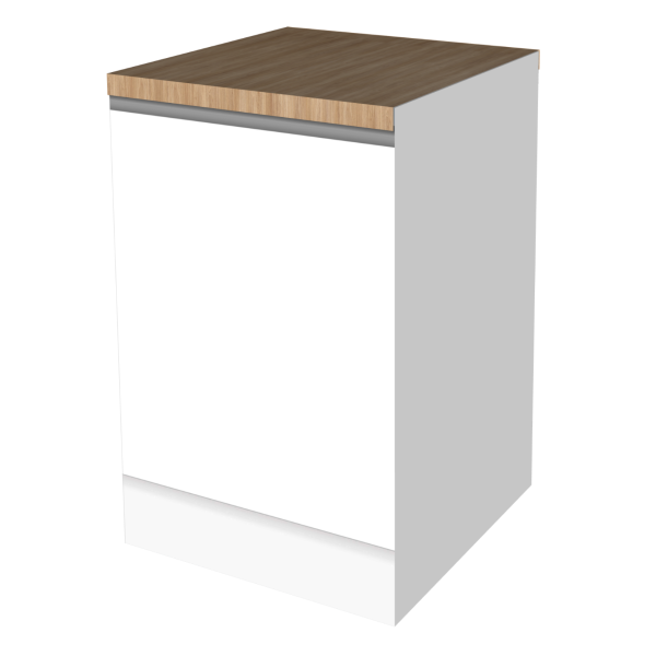 CUBIQZ 60 CM WIT - met werkblad kleur hout.