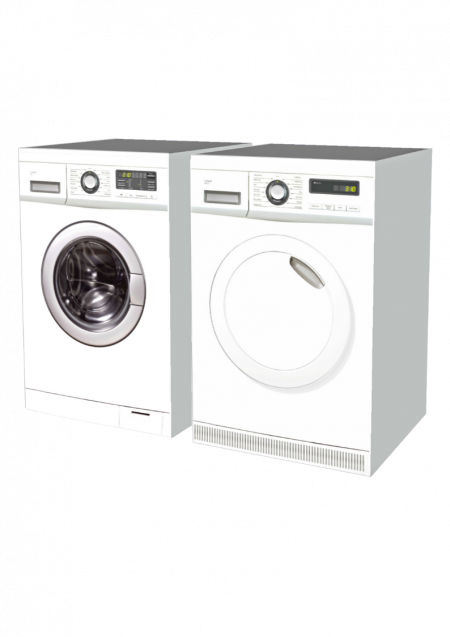 Wasmachine en Wasdroger set van karton - Cubiqz