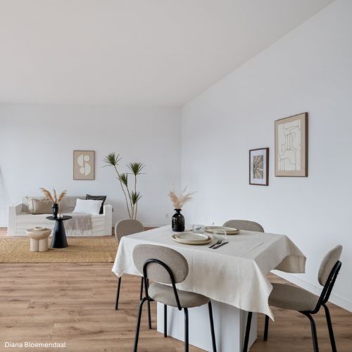 Tafelkleed | 136cm x 136cm |Voor kartonnen tafel | Vastgoedstyling