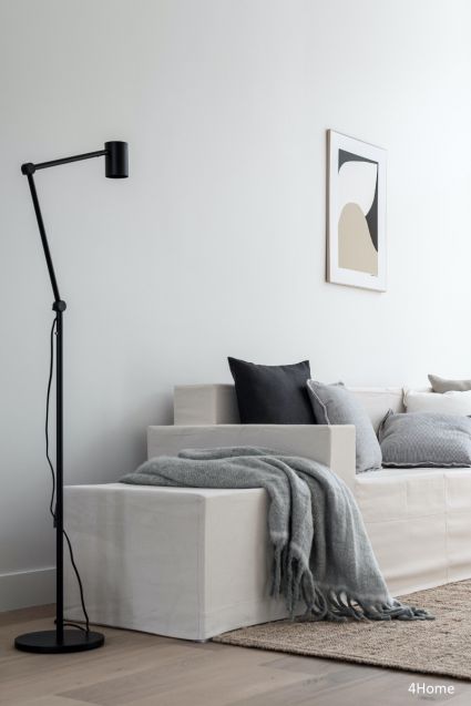 Stoffen hoes voor Cubiqz kartonnen poef in kleur OFF WHITE