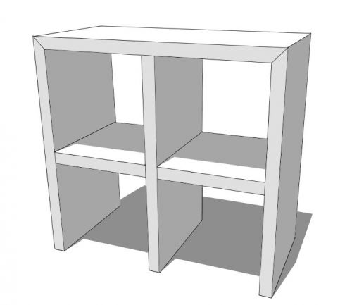 LUUCK DRESSOIR MET 2 VAKKEN