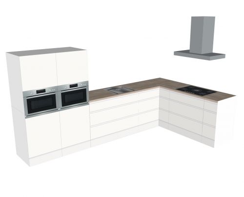 HOEK KEUKEN GREEPLOOS MEY LADES 360 X 210 CM