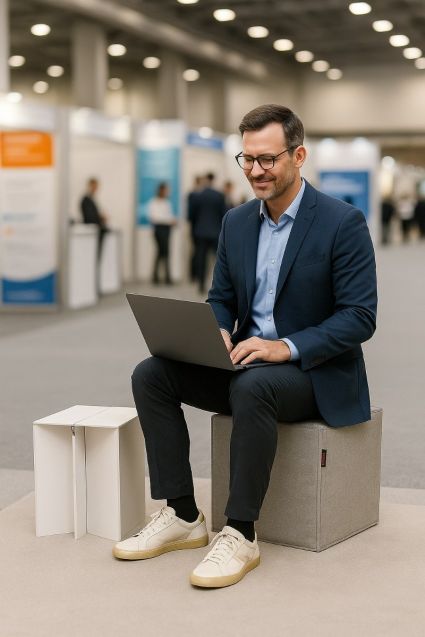 Kartonnen kruk - Zitkubus: Personaliseer 'm! Kies uit uni kleuren, all-over prints of unieke op maat gemaakte stoffen bekleding | Cubiqz TakeYourSeat