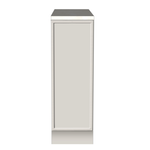 ONDERKAST 30 CM | Kartonnen Keuken PURE - greeploos & ivoorkleurig natuursteen werkblad