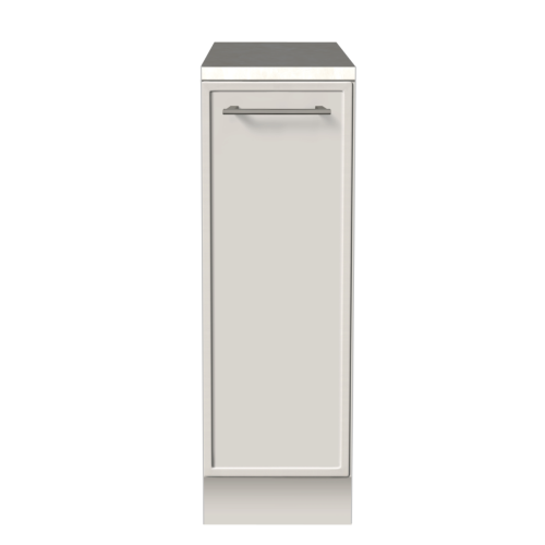 ONDERKAST 30 CM | Kartonnen Keuken PURE - met greep & ivoorkleurig natuursteen werkblad - Cubiqz