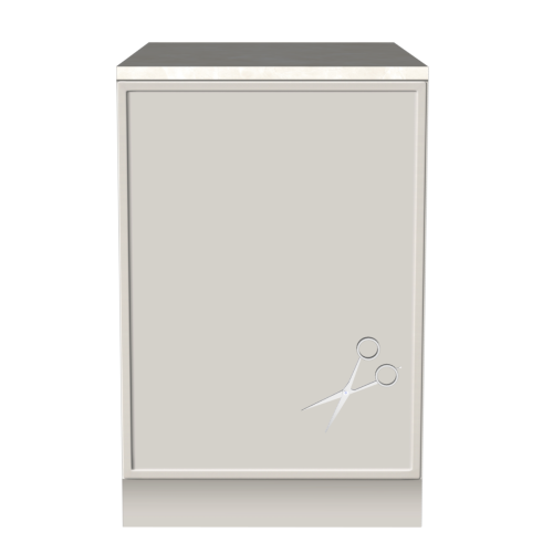 SNIJ-KAST 60 CM | Voor leidingen – Kartonnen Keuken PURE | Homestaging
