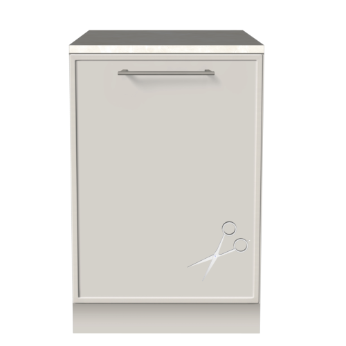 SNIJ-KAST 60 CM | Voor leidingen – Kartonnen Keuken PURE | Homestaging
