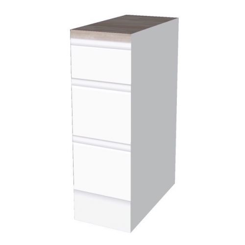 Onderkast 30 cm greeploos | Cubiqz kartonnen keuken