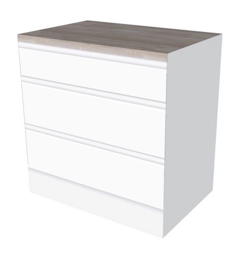 ONDERKAST 90 CM GREEPLOOS MET LADES