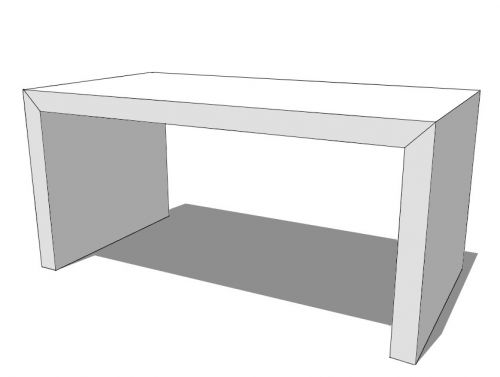 LUUCK salontafel 3-zijdig