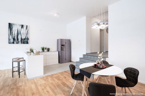 Onderkast greeploos 90 cm met lades voor een kartonnen cubiqz keuken