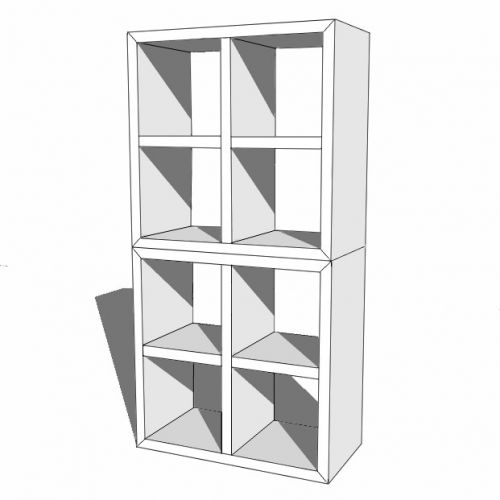 CUBIQZ VAKKENKAST MET 8 VAKKEN COLLECTIE LUUCK