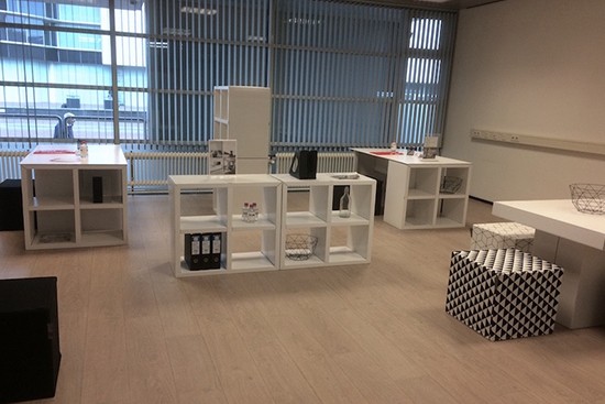 LUUCK modulaire kartonnen meubels voor Office Staging LUUCK modulaire kartonnen meubels voor Office Staging