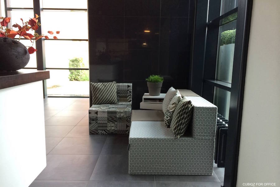 CUBIQZ cardboard modules for real seating CUBIQZ cardboard modules for real seating