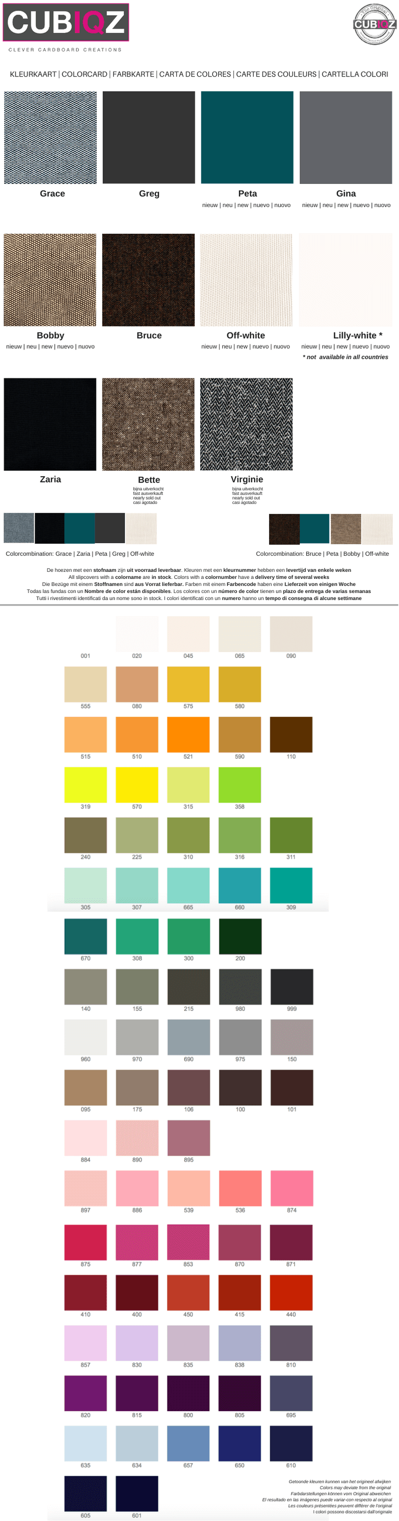 Kleurenkaart Kleurenkaart